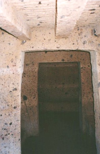 tomb with beams